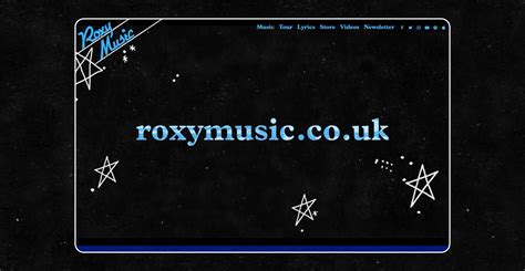 roxi|roxy music official website.